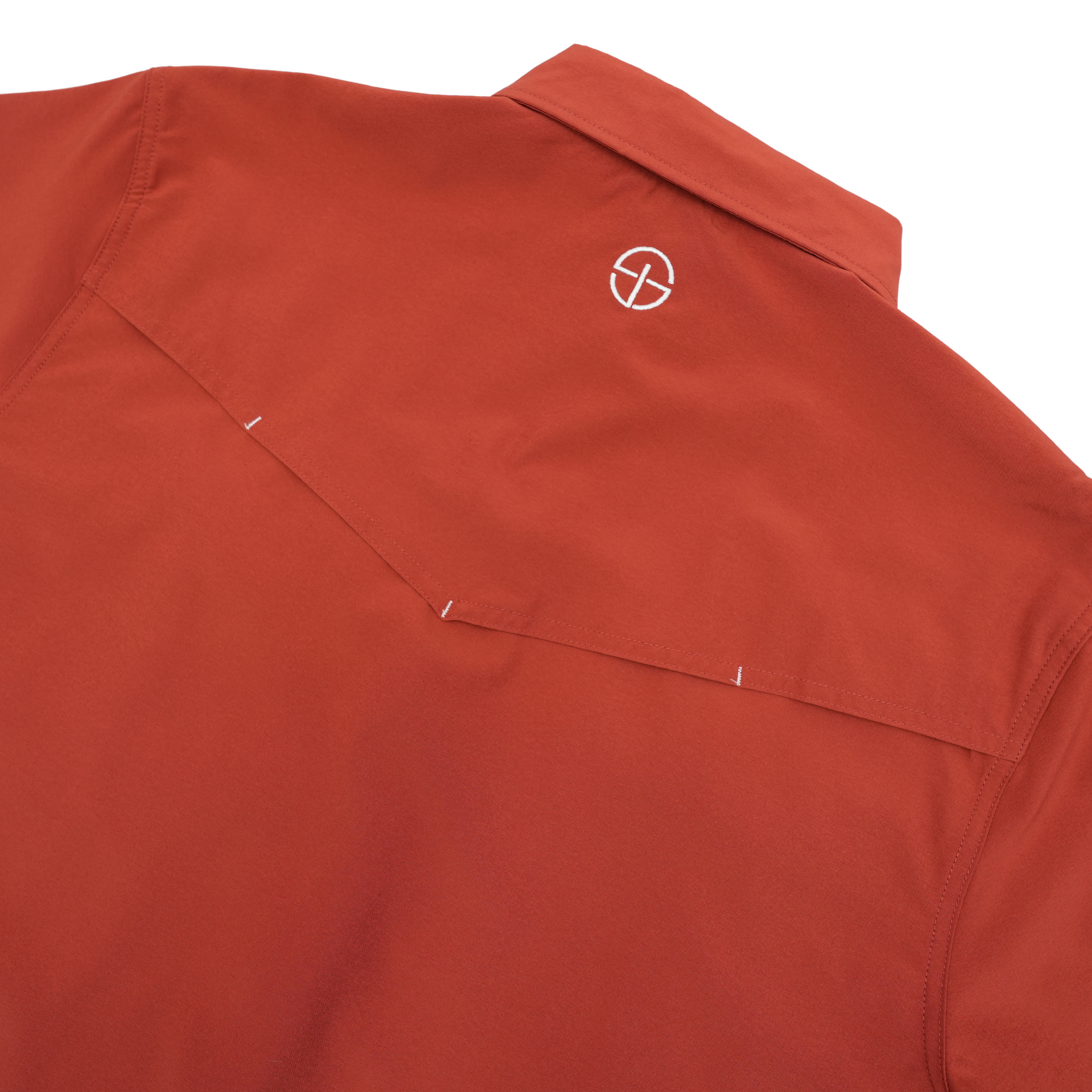 San Jac Men’s Short Sleeve Performance Shirt - Rust-Short Sleeve Shirt-San Jac Outdoors