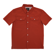 San Jac Youth Short Sleeve Performance Shirt - Rust-Short Sleeve Shirt-San Jac Outdoors
