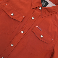 San Jac Youth Short Sleeve Performance Shirt - Rust-Short Sleeve Shirt-San Jac Outdoors