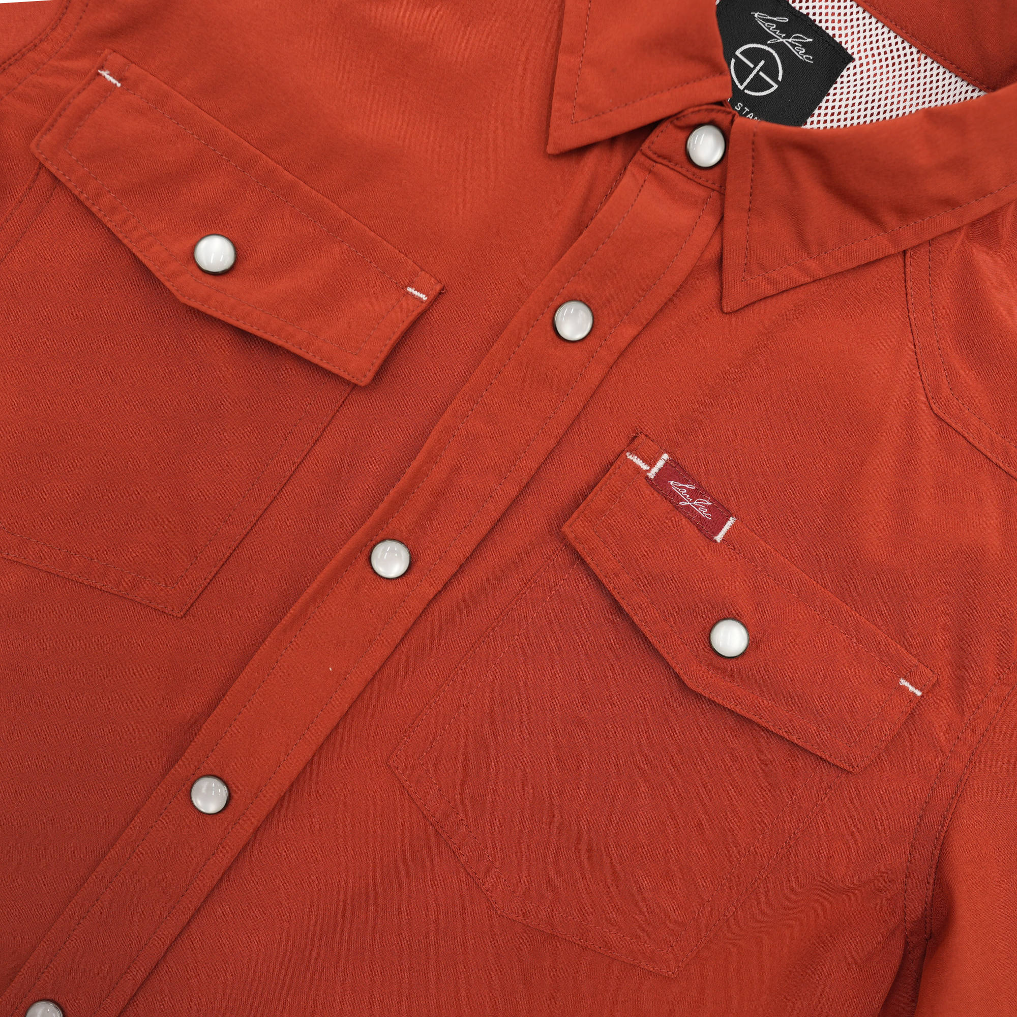 San Jac Youth Short Sleeve Performance Shirt - Rust-Short Sleeve Shirt-San Jac Outdoors