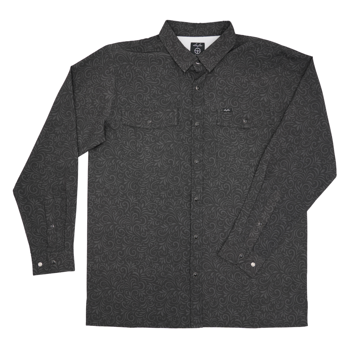San Jac Men's Long Sleeve Performance Shirt - Tooled Black