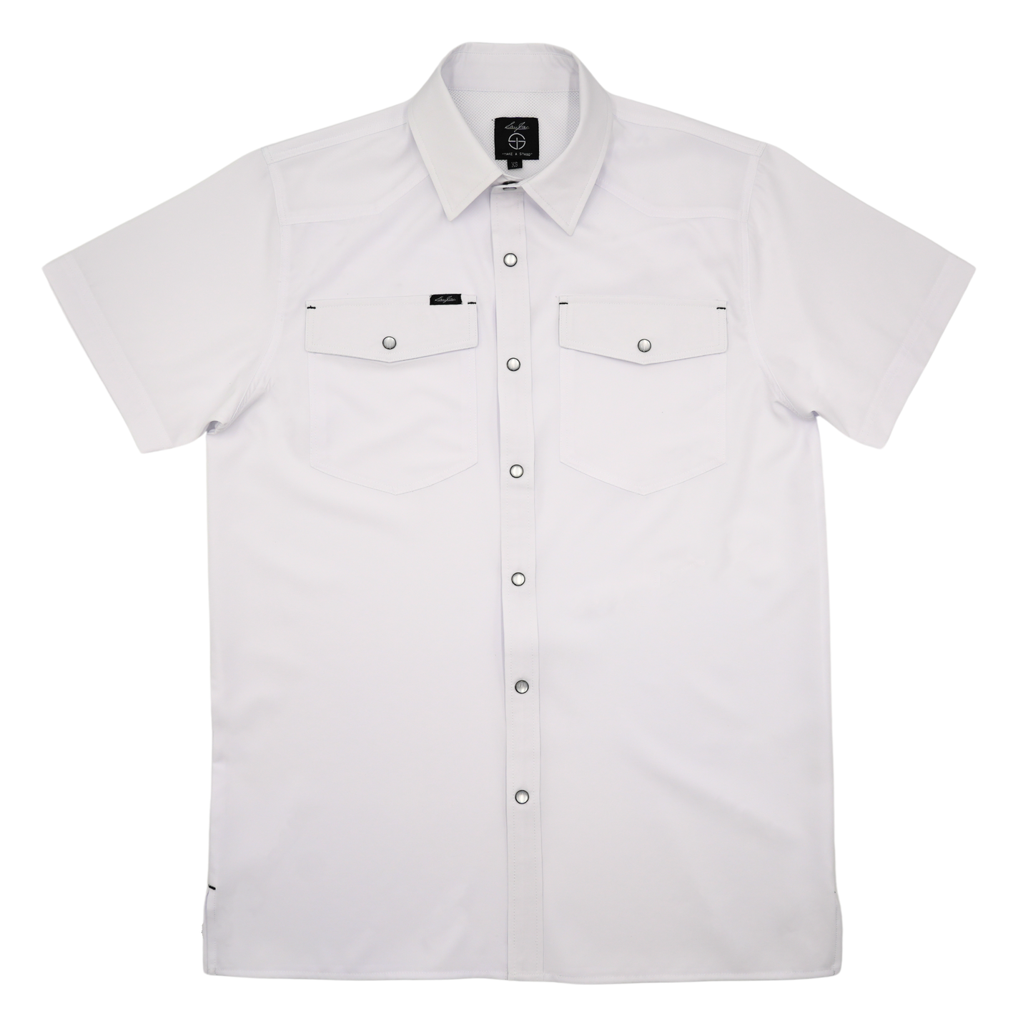 San Jac Youth Short Sleeve Performance Shirt - White