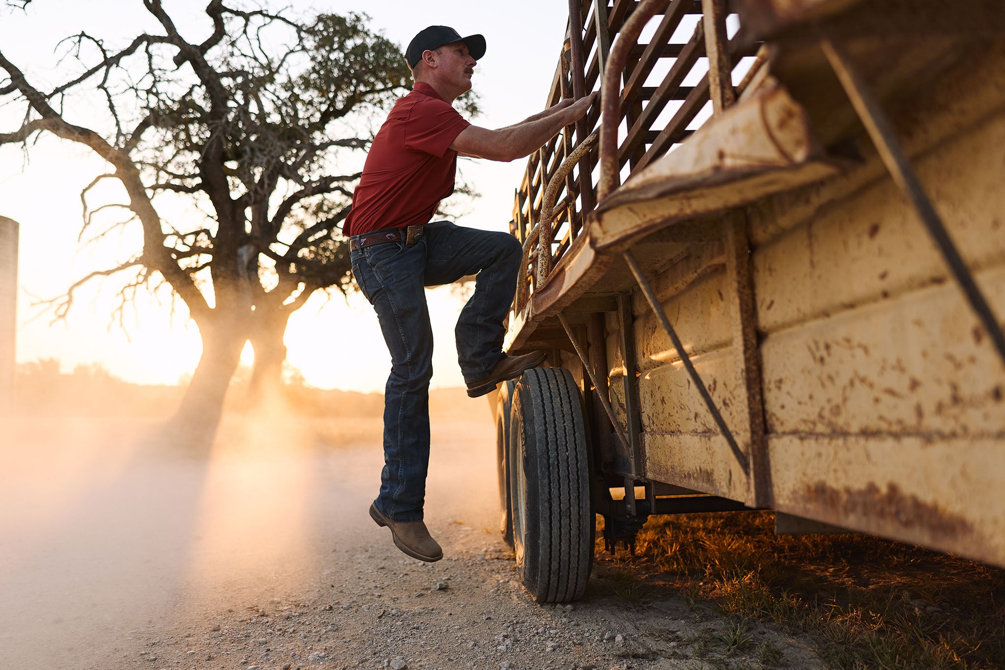 San Jac Men’s Short Sleeve Performance Shirt - Rust-Short Sleeve Shirt-San Jac Outdoors