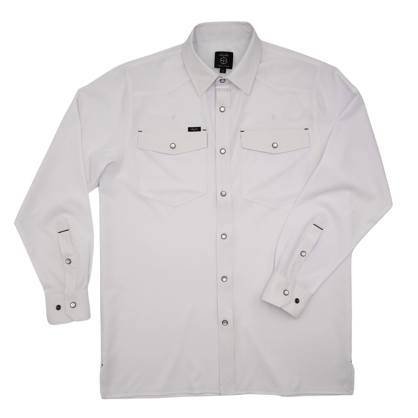 San Jac Youth Long Sleeve Performance Shirt - White