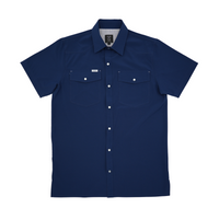 San Jac Youth Short Sleeve Performance Shirt - Navy
