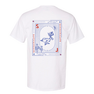 San Jac Jackalope T-Shirt - White-T-Shirt-San Jac Outdoors