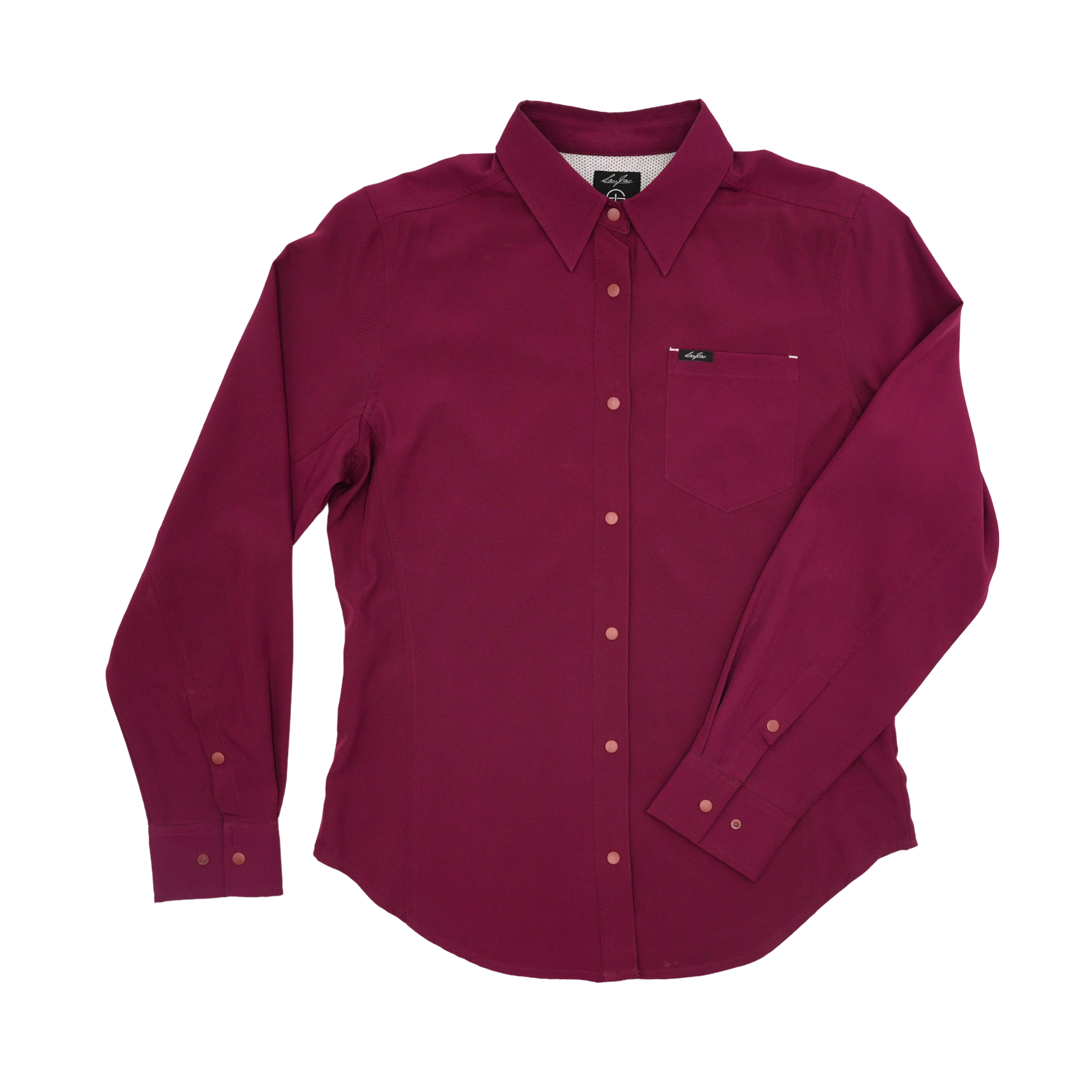San Jac Women’s Long Sleeve Performance Shirt - Maroon-Long Sleeve Shirt-San Jac Outdoors