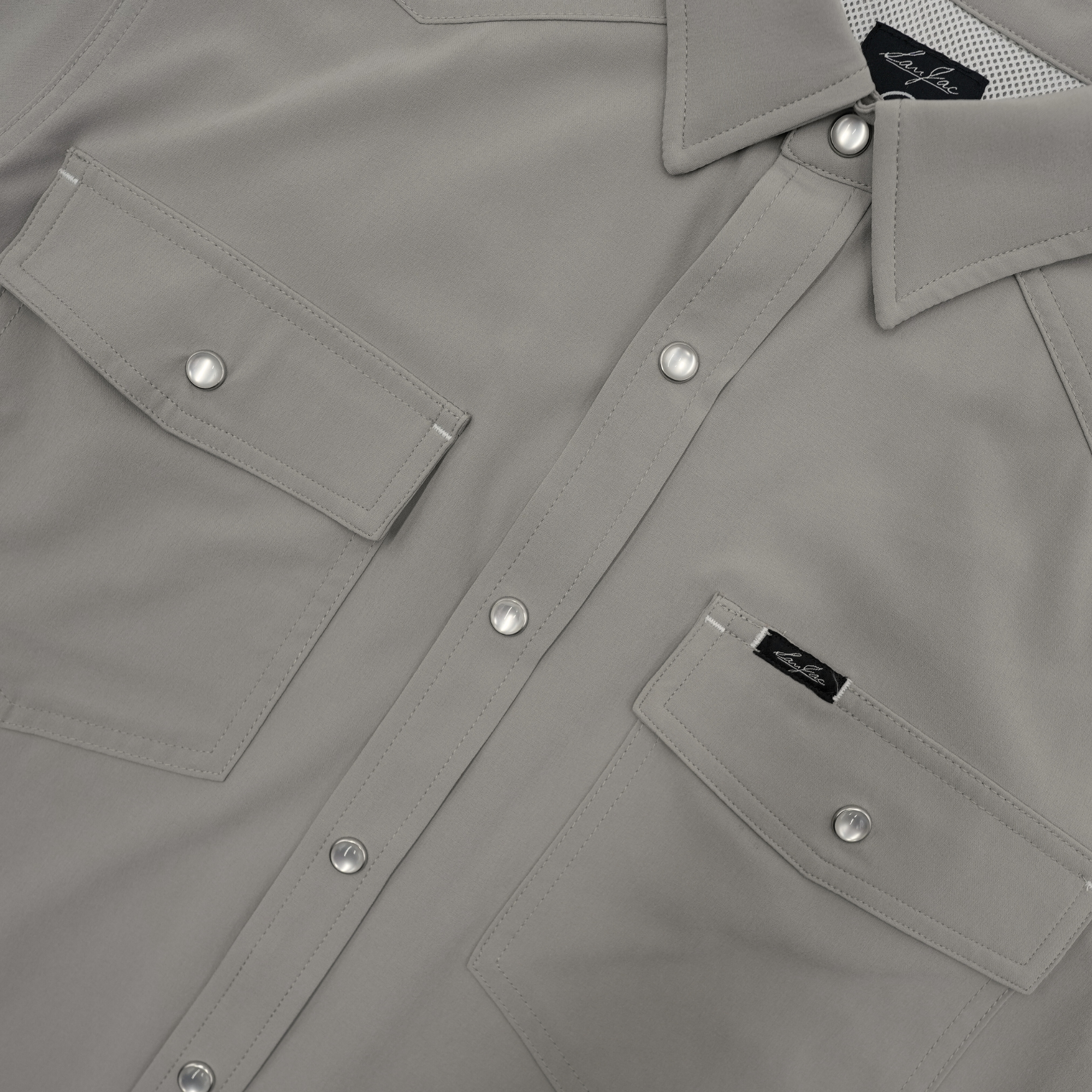 San Jac Men's Short Sleeve Performance Shirt - Grey-Short Sleeve Shirt-San Jac Outdoors
