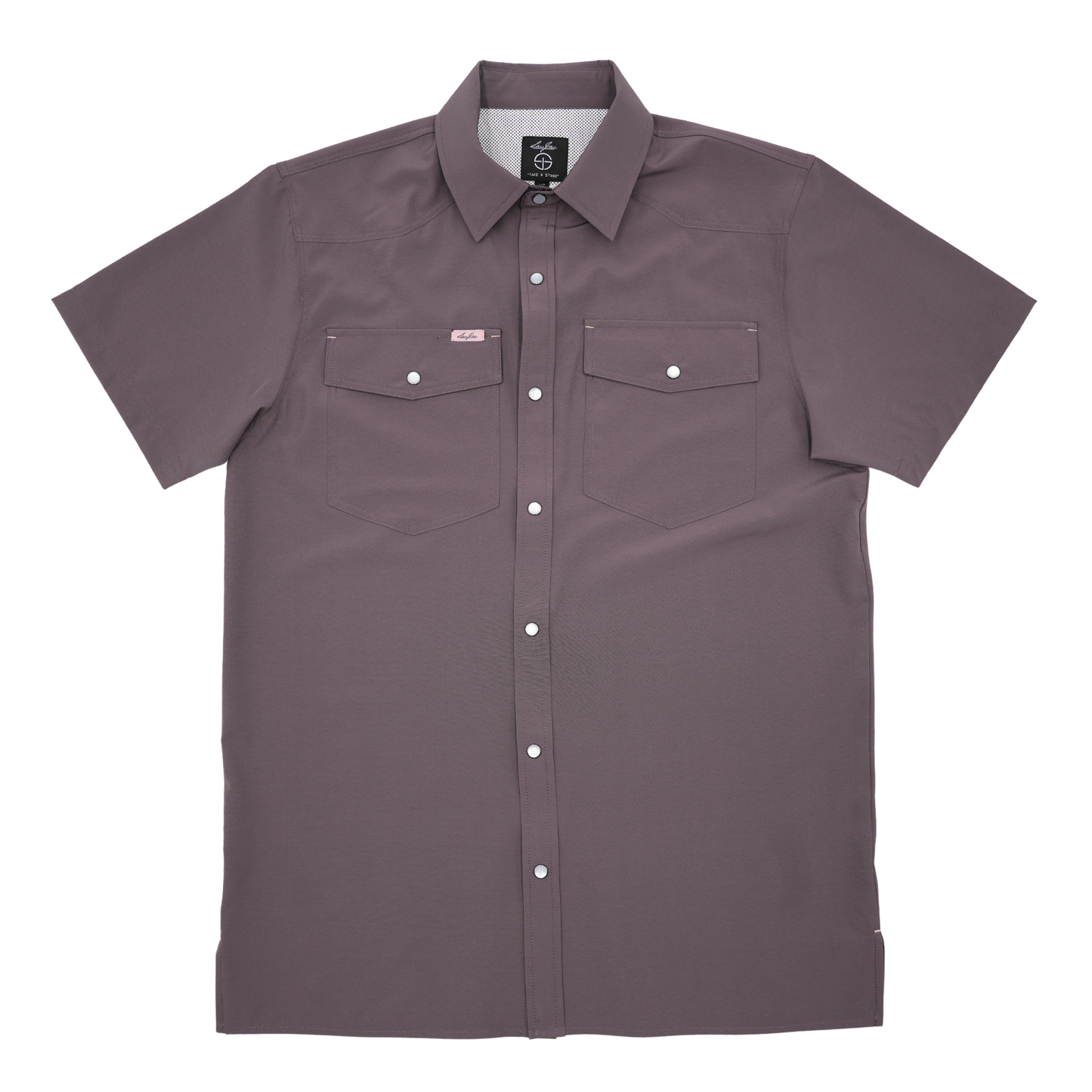 San Jac Youth Short Sleeve Performance Shirt - Mulberry