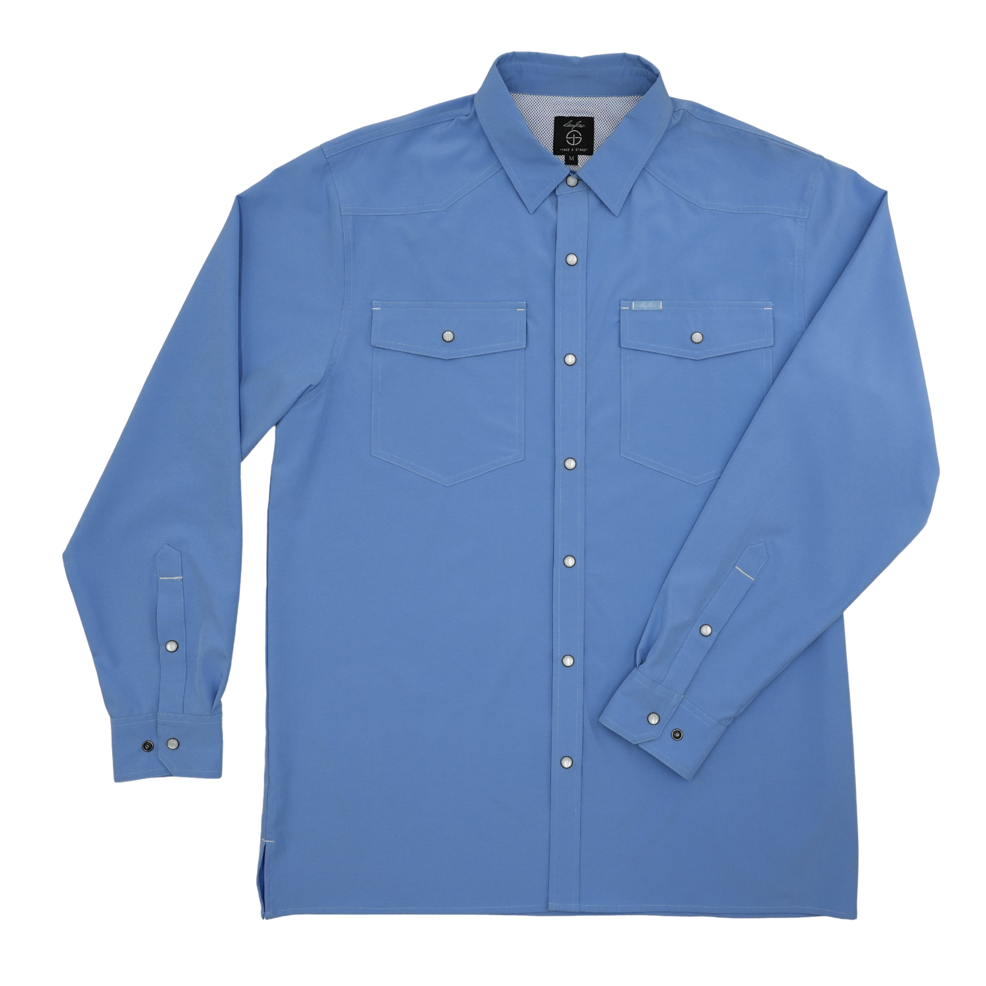 San Jac Youth Long Sleeve Performance Shirt - Sky Blue-Long Sleeve Shirt-San Jac Outdoors