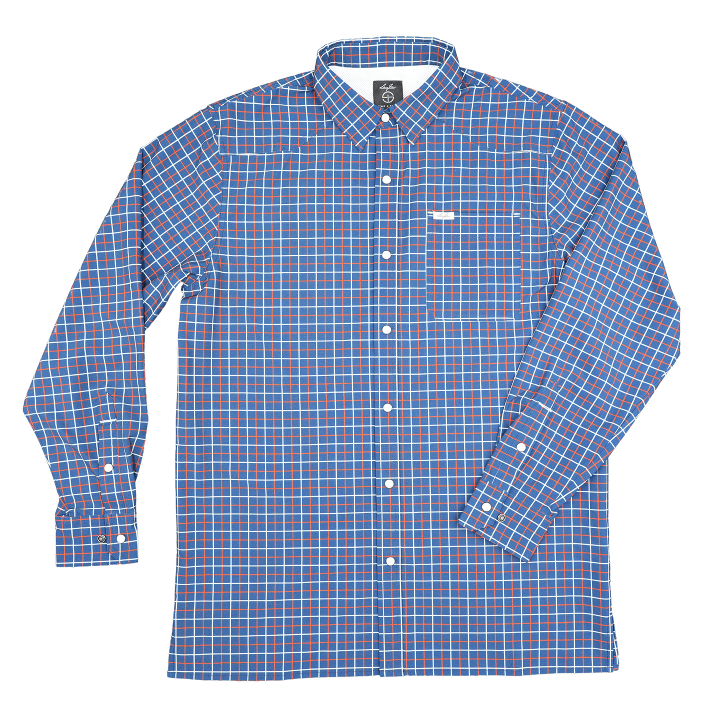 San Jac Men's Long Sleeve Performance Shirt - Grid-Long Sleeve Shirt-San Jac Outdoors
