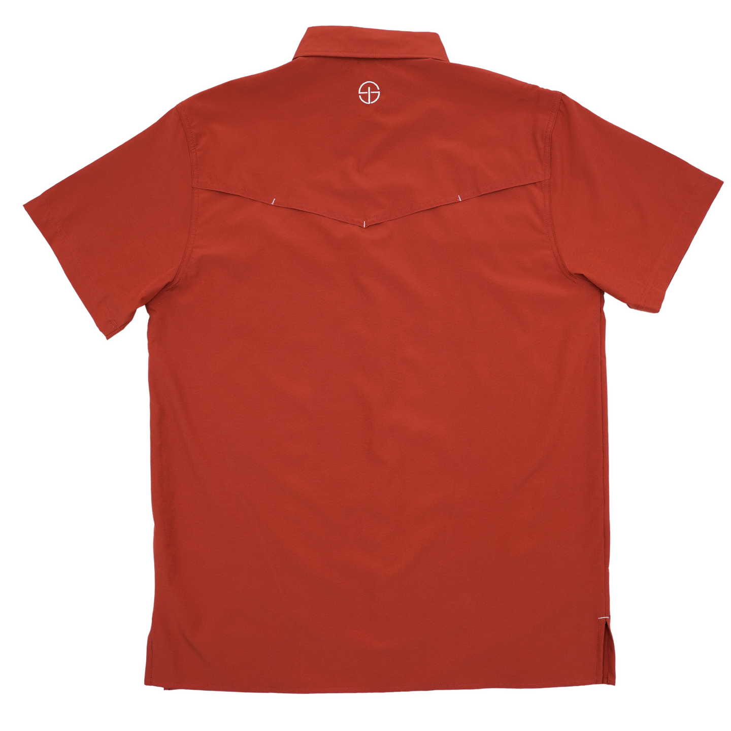 San Jac Men’s Short Sleeve Performance Shirt - Rust-Short Sleeve Shirt-San Jac Outdoors