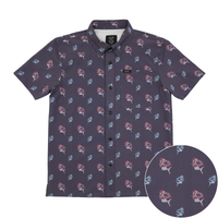 San Jac Youth Short Sleeve Performance Shirt - Rooster Fish-Short Sleeve Shirt-San Jac Outdoors