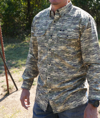 San Jac Men's Long Sleeve Performance Shirt - Camo-Long Sleeve Shirt-San Jac Outdoors