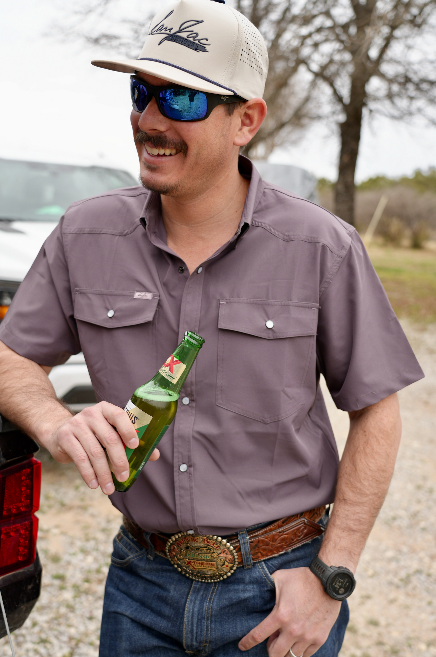 San Jac Men’s Short Sleeve Performance Shirt - Mulberry-Short Sleeve Shirt-San Jac Outdoors