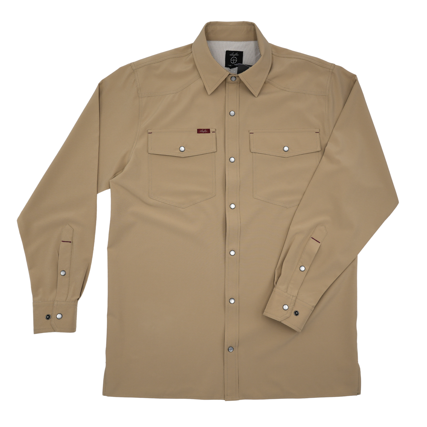 San Jac Youth Long Sleeve Performance Shirt - Cowboy Khaki