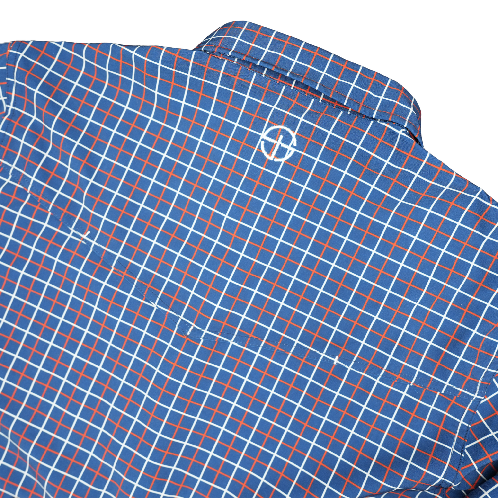 San Jac Men's Long Sleeve Performance Shirt - Grid