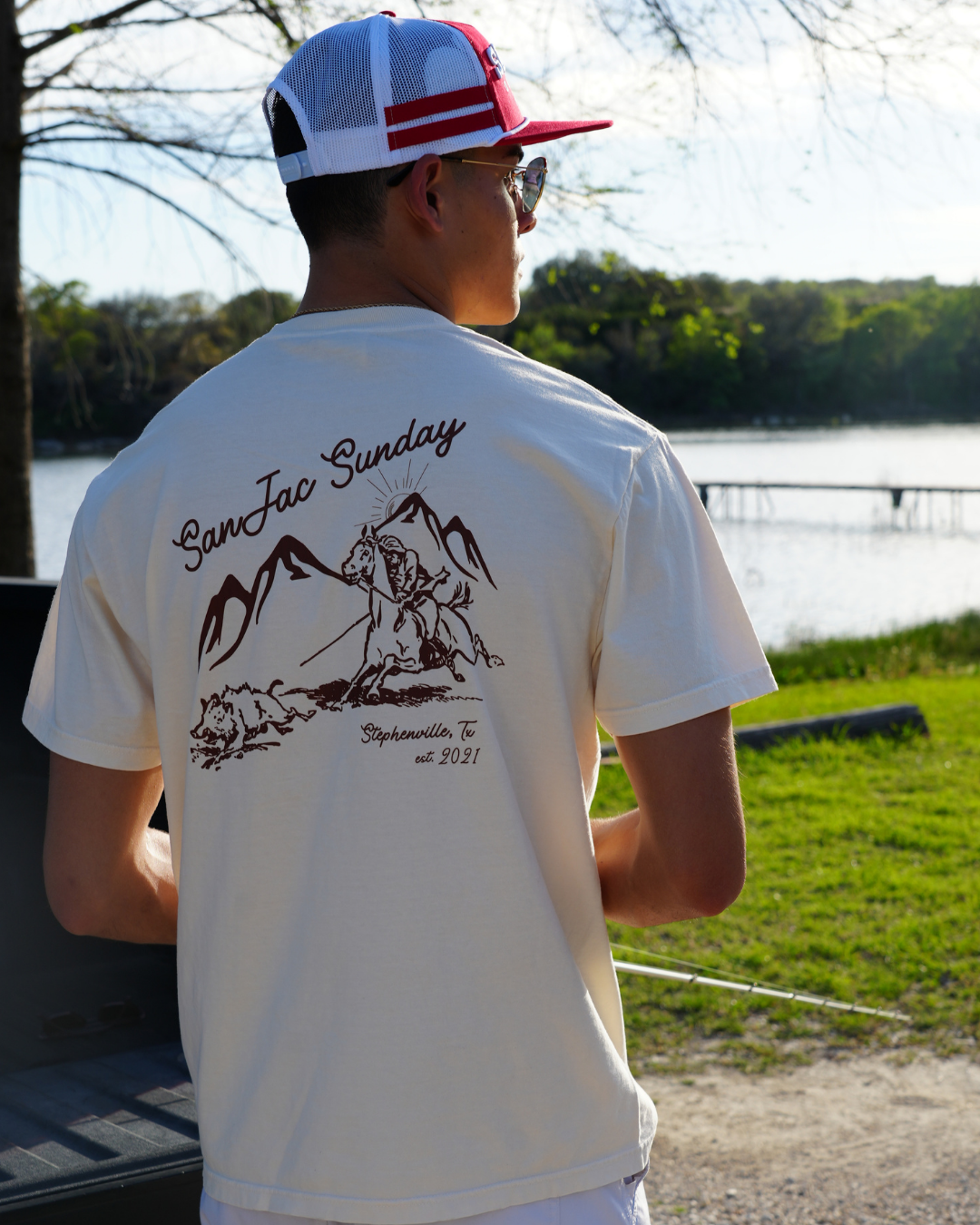 San Jac Sunday T-Shirt - Bone