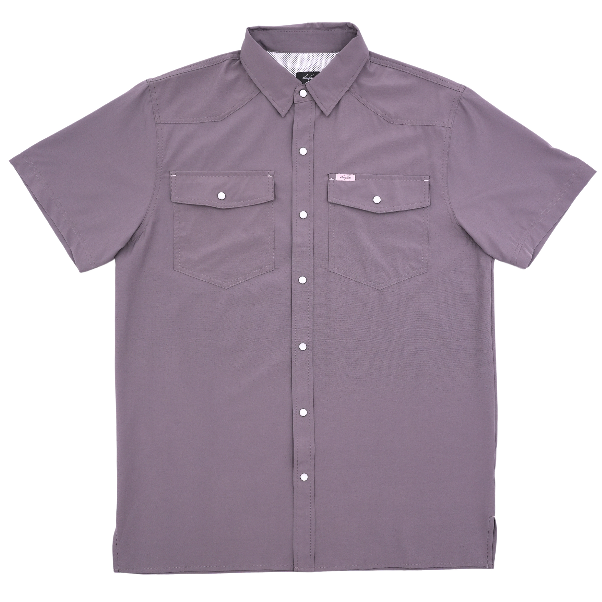 San Jac Men’s Short Sleeve Performance Shirt - Mulberry