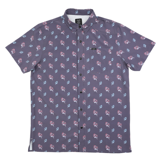 San Jac Youth Short Sleeve Performance Shirt - Rooster