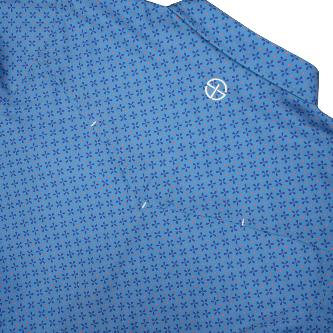 San Jac Youth Long Sleeve Performance Pearl Snap Shirt - The Blue Daisy