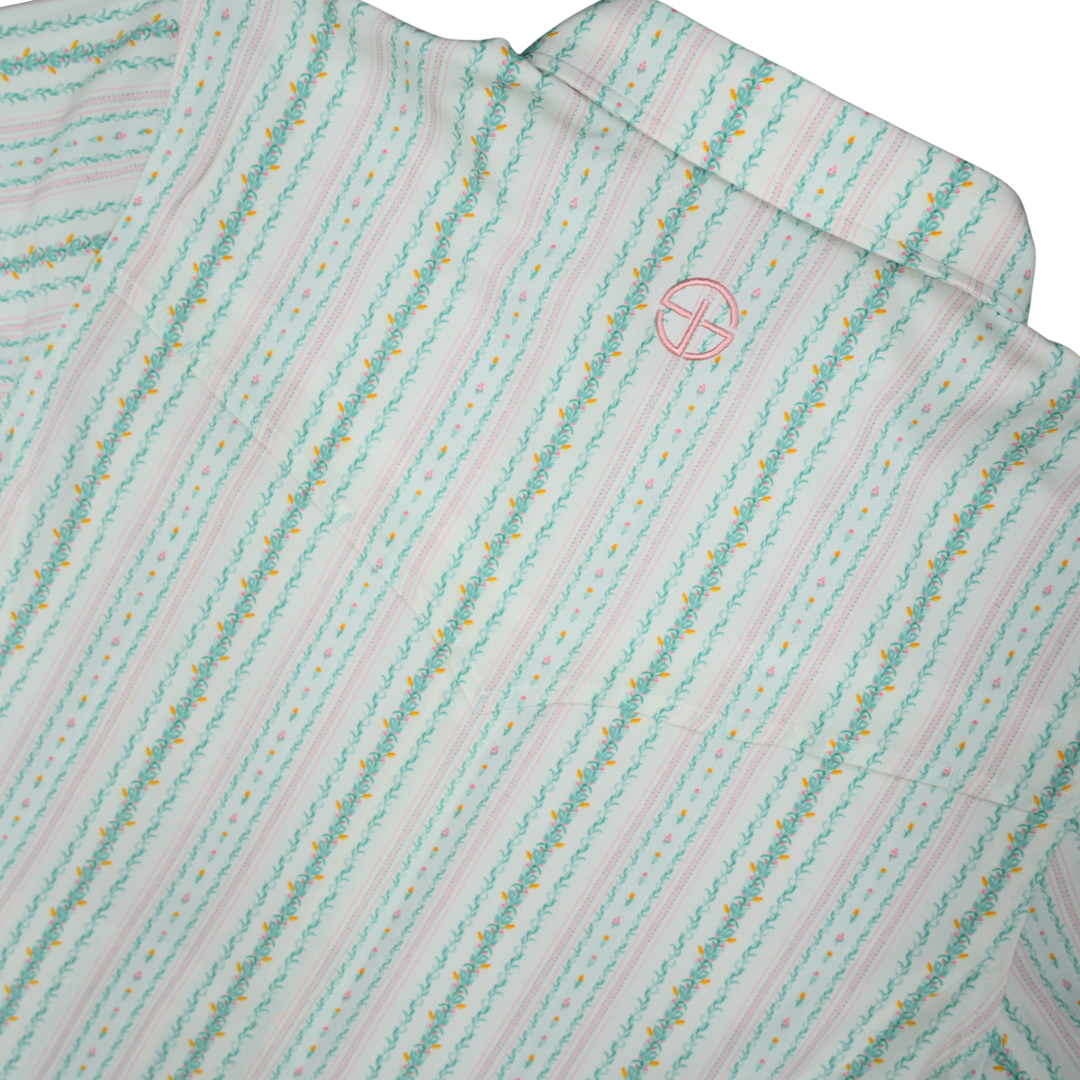 San Jac Women's Long Sleeve Performance Pearl Snap Shirt - Wallflower