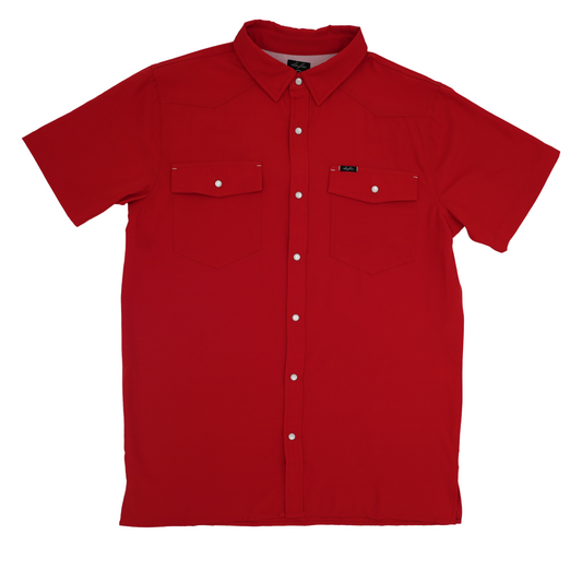 San Jac Youth Short Sleeve Performance Shirt - Red