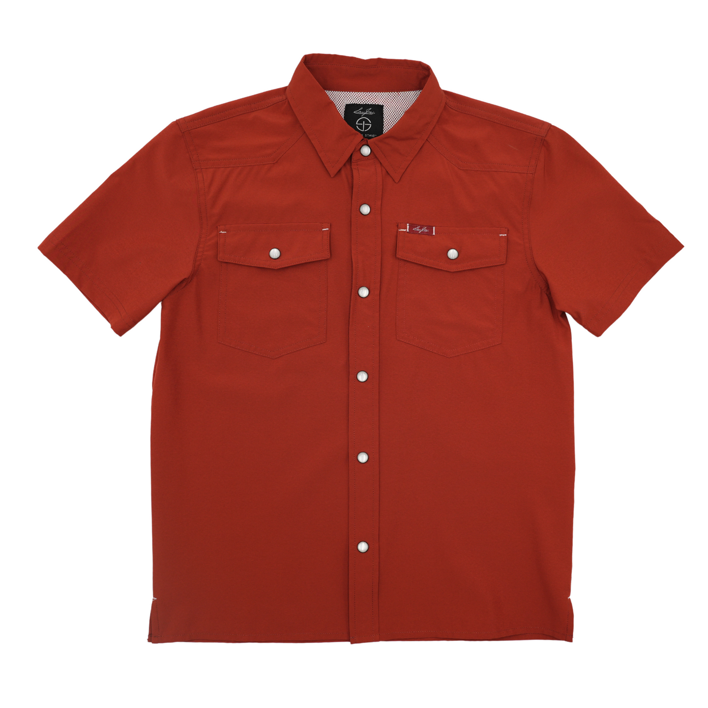 San Jac Youth Short Sleeve Performance Shirt - Rust