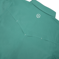 San Jac Youth Long Sleeve Performance Pearl Snap Shirt - Teal
