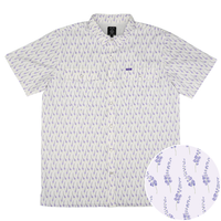 San Jac Men's Short Sleeve Performance Pearl Snap Shirt - Lone Star Bloom