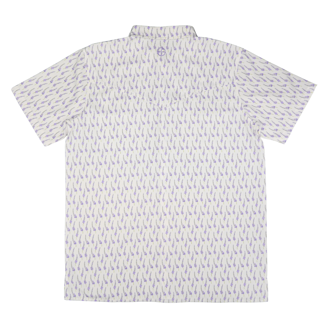 San Jac Men's Short Sleeve Performance Pearl Snap Shirt - Lone Star Bloom