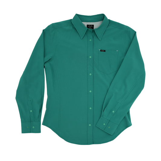 San Jac Women's Long Sleeve Performance Shirt - Teal