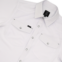 San Jac Men's Short Sleeve Performance Shirt - White