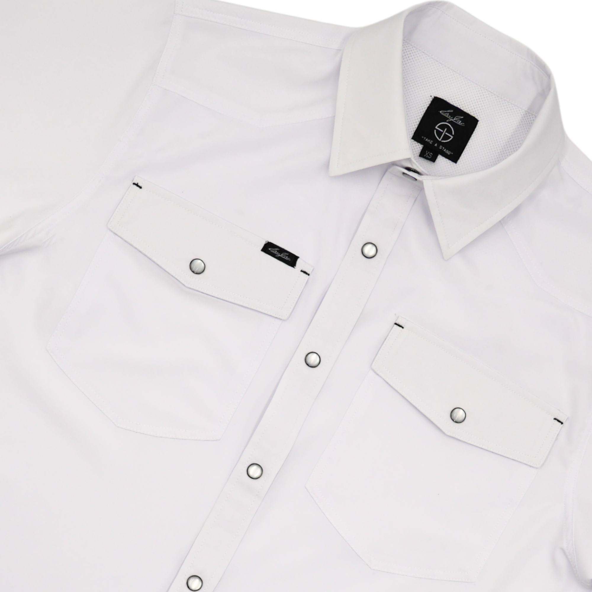 San Jac Men's Short Sleeve Performance Shirt - White