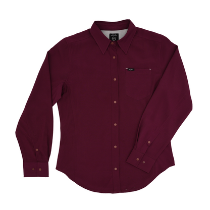 San Jac Women’s Long Sleeve Performance Shirt - Maroon