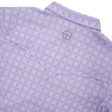 San Jac Youth Long Sleeve Performance Pearl Snap Shirt - Lavender