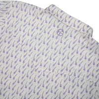 San Jac Men's Short Sleeve Performance Pearl Snap Shirt - Lone Star Bloom