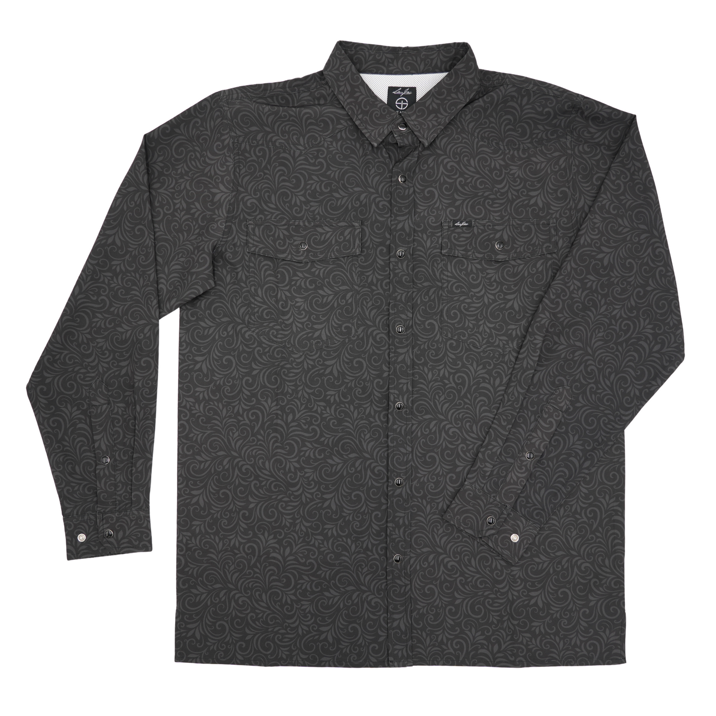 San Jac Men's Long Sleeve Performance Shirt - Tooled Black