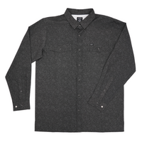 San Jac Men's Long Sleeve Performance Shirt - Tooled Black