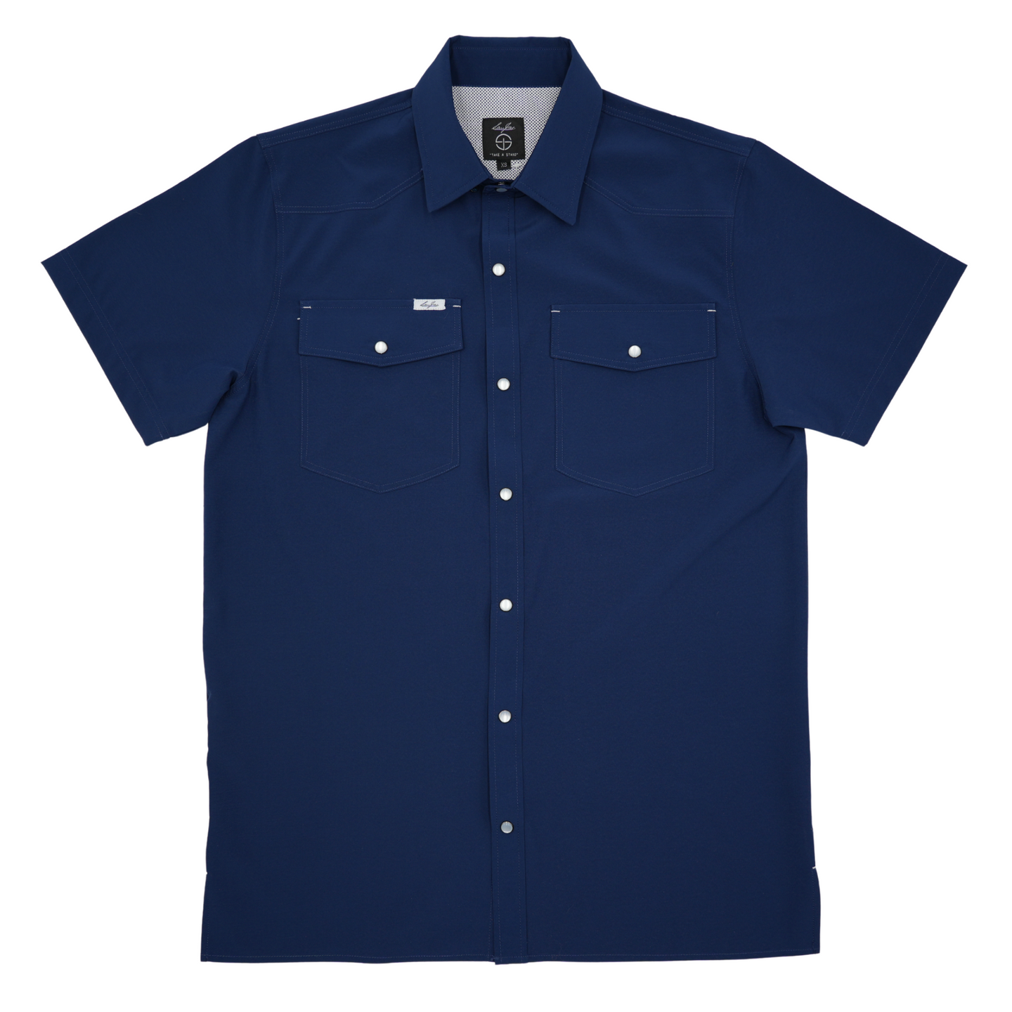 San Jac Men's Short Sleeve Performance Shirt - Navy