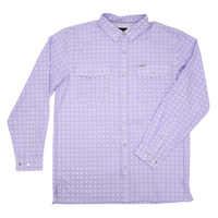 San Jac Men's Long Sleeve Performance Shirt - Lavender