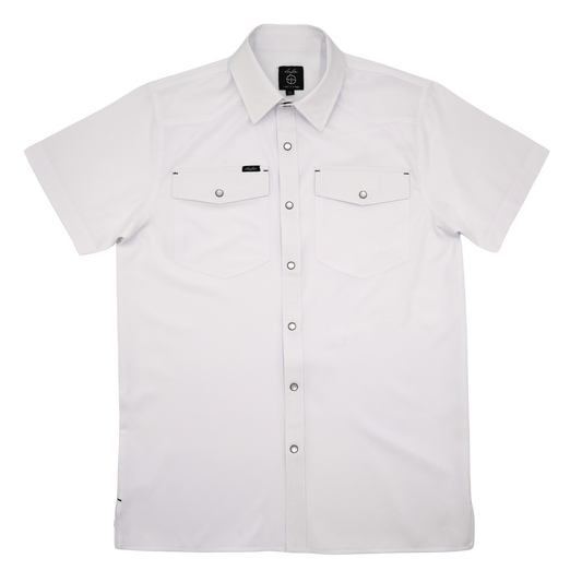 San Jac Youth Short Sleeve Performance Shirt - White