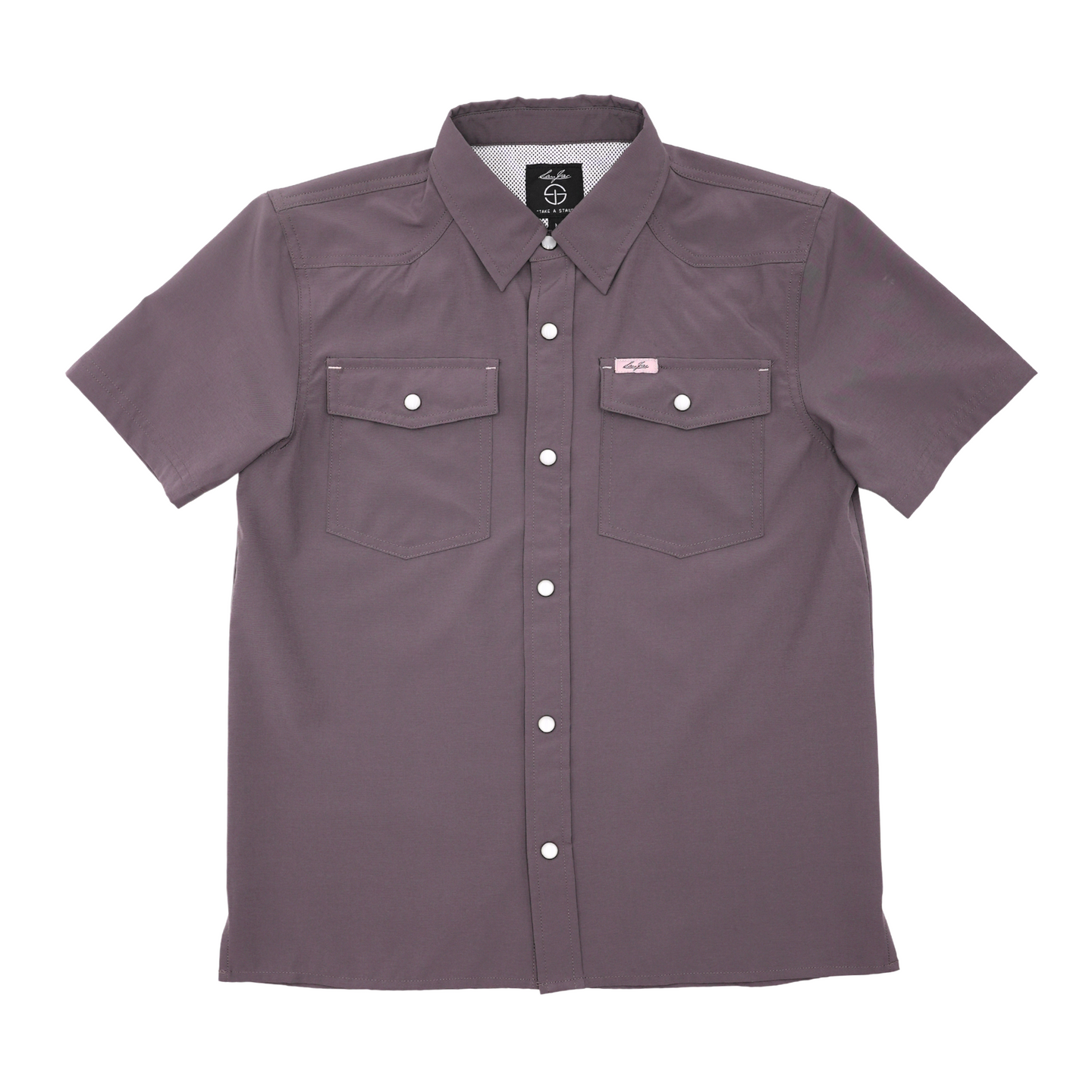 San Jac Youth Short Sleeve Performance Shirt - Mulberry