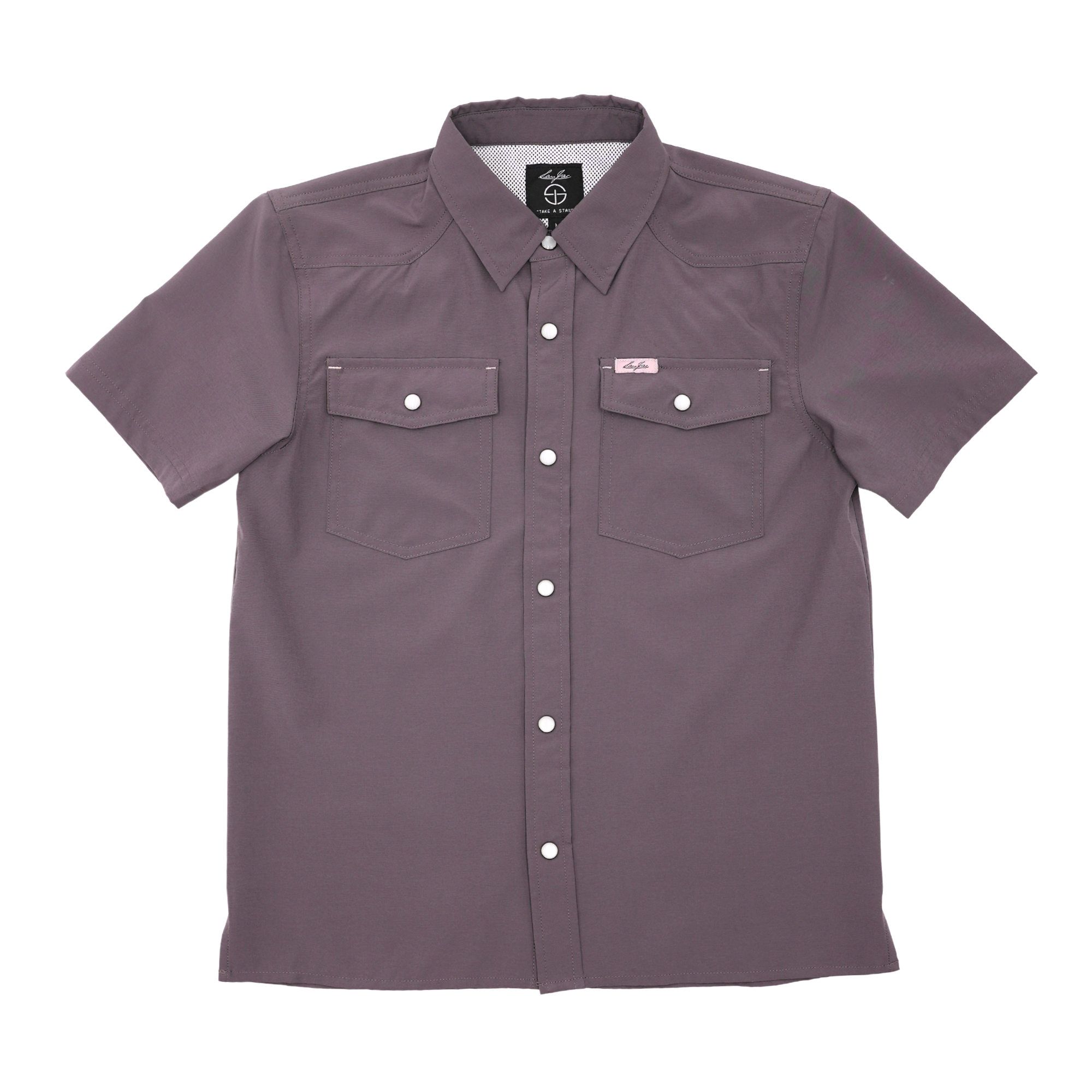 San Jac Youth Short Sleeve Performance Shirt - Mulberry