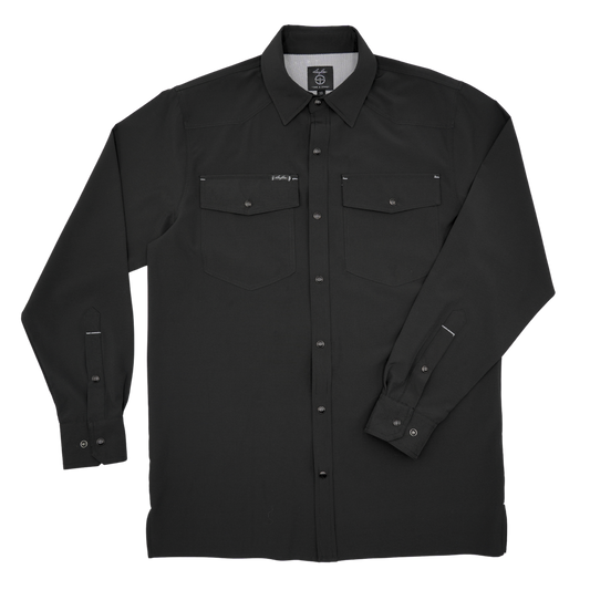 San Jac Youth Long Sleeve Performance Shirt - Midnight