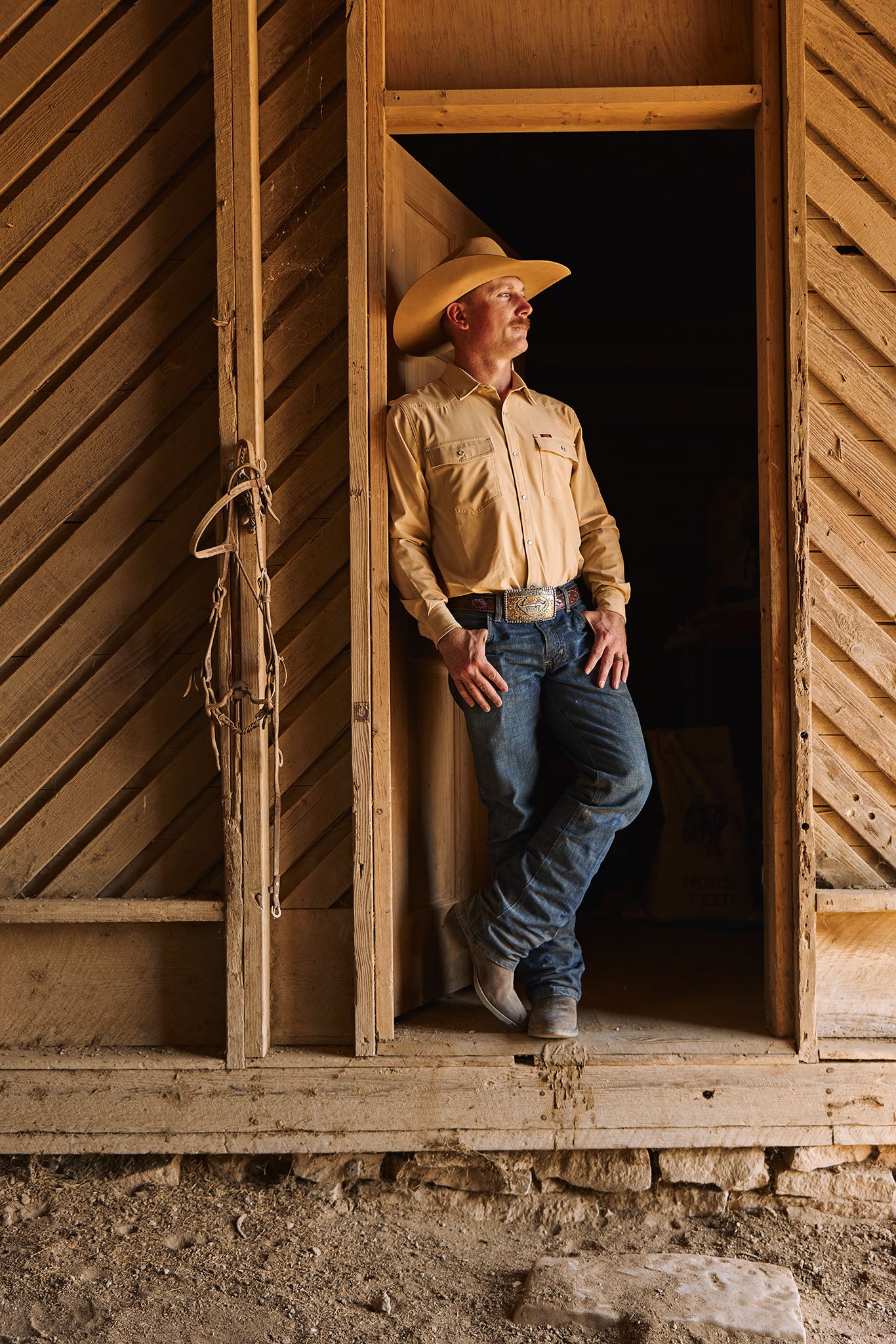 San Jac Men's Long Sleeve Performance Shirt - Cowboy Khaki-Long Sleeve Shirt-San Jac Outdoors