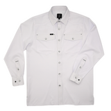 San Jac Men's Long Sleeve Performance Shirt - White