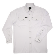 San Jac Men's Long Sleeve Performance Shirt - White