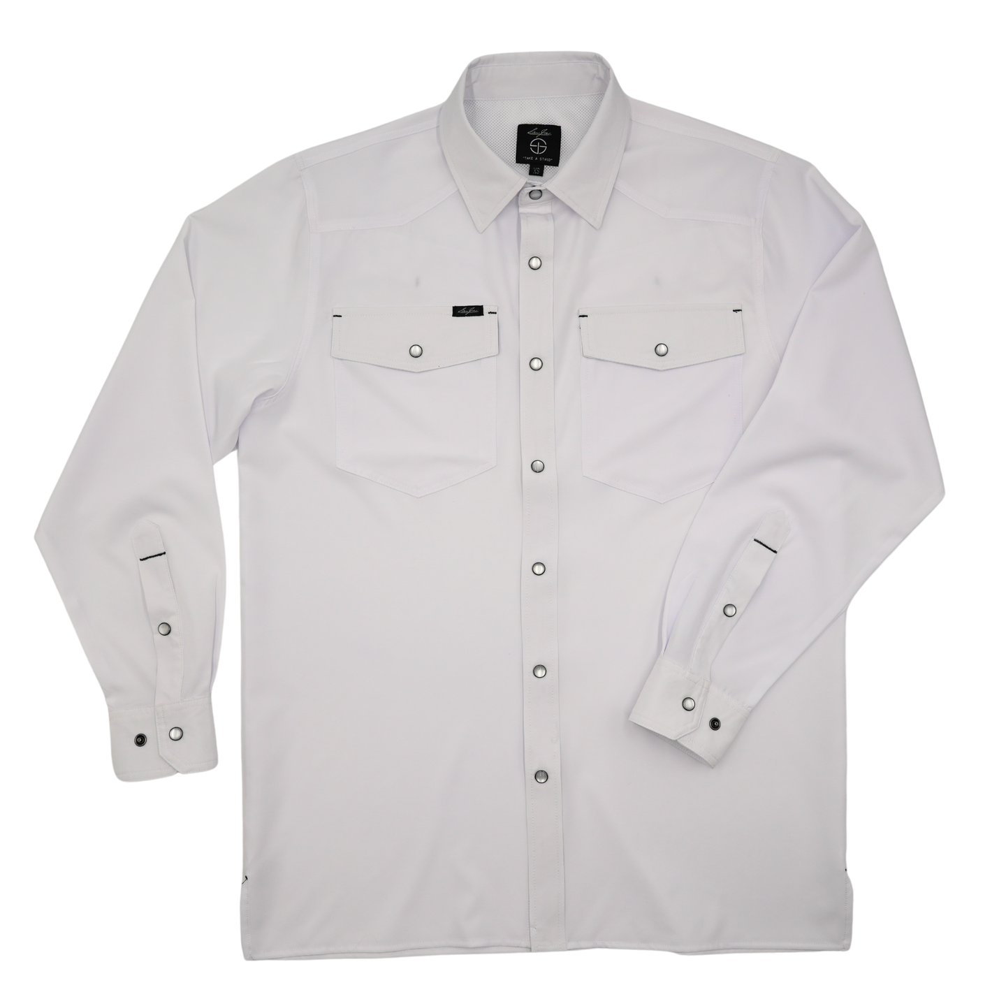 San Jac Youth Long Sleeve Performance Shirt - White