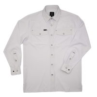 San Jac Youth Long Sleeve Performance Shirt - White